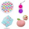 Farbenfrohes Fidget-Spielzeug-Set mit Infinity-Würfel und Simple Dimple Stressabbau-Werkzeugen