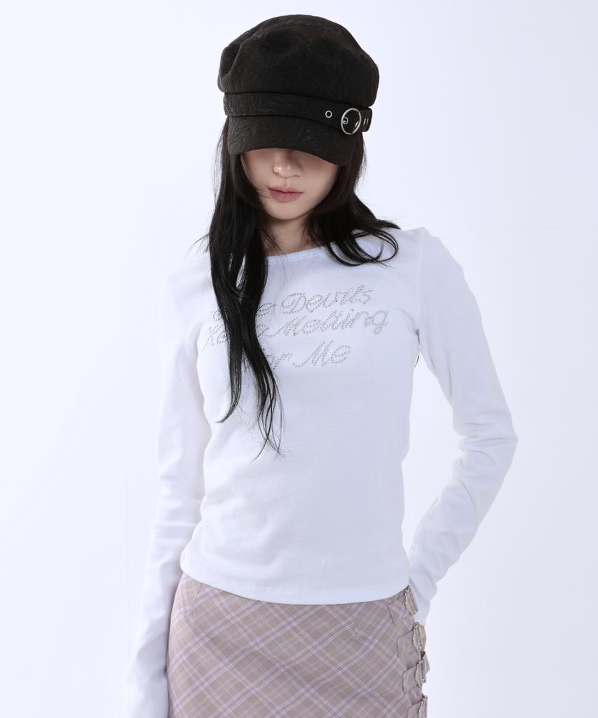 Leoninghai Hotfix Lettering L/S Tee [White]