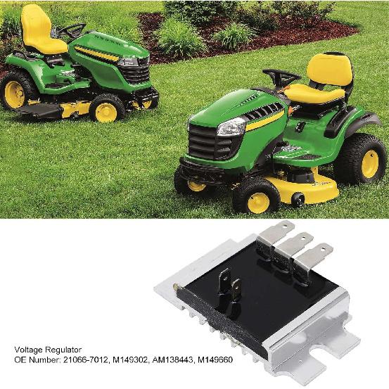 Voltage Regulator Voltage Regulator Aluminium 12V Voltage Regulator 21066‑7012 Lawn Tractors Rectifier Replacement for 325 335 345 737 757 Gt235