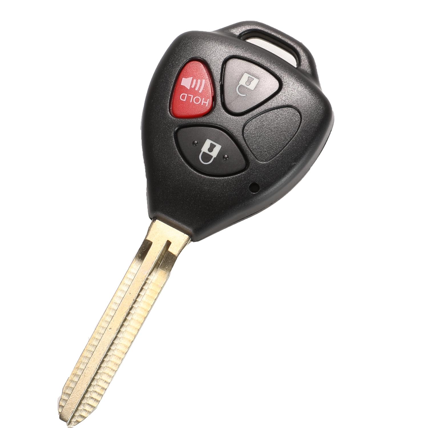 jingyuqin 10p 4B Remote Car Key Shell Case Cover Fob Replacement For Toyota Camry Avalon Corolla Matrix RAV4 Venza Yaris 3+1 2plus1 toy43
