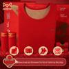 Mao Ren Men's Lucky Red Thermal Underwear Gift Set