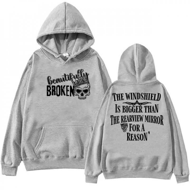 Unisex Hooded Sweatshirt With Graphic Print Loose Fit Streetwear Teens Adults Casual Wear
