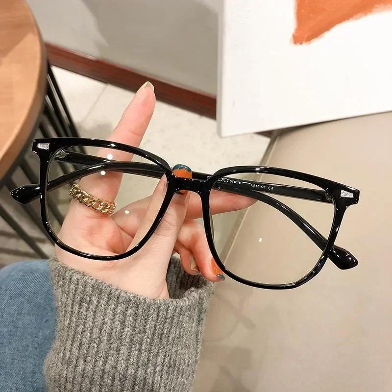 Fashionable Finished Myopia Glasses for Women Men Vintage Popular Anti-fatigue Myopic Eyewear Blue Ray Minus Diopter Eyeglasses