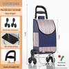 Lightweight Folding Shopping Cart for Home, Travel & Stairs - Portable Trolley for Elderly