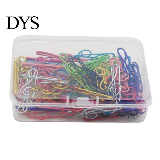 Colorful Metal Stationery Musical Note Paper Clips, Treble Clef Decorative Music Lover Fasteners, Creative Bookmarks for Office Documents School Notes