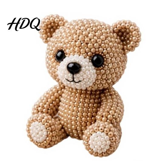 Beginner Bead Kit DIY Animal Beading Kit Tiny 3D Beaded Craft Set Cute Figurines Art for Beginners Teens Adults Stress Relief Decoration Handmade