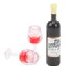 Red Wine Model Doll House 1:12 Micromodel Red Wine Mini Toy for Desktop Decoration Home Crafts