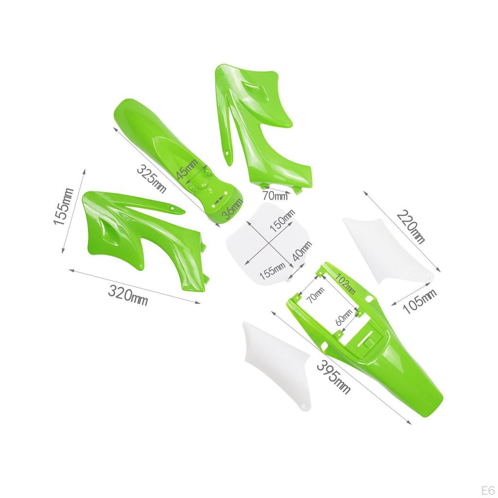 Body Mudguard Kit Accessories, Easy to Install ,High Performance, Premium, Spare Parts Replaces