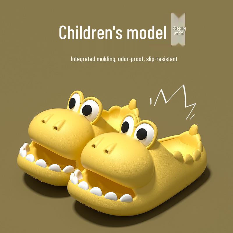 Cute Dinosaur Sandals for Women - Summer Non-Slip EVA Cartoon Design