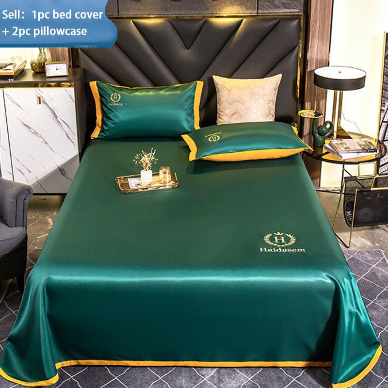 Buy 3pc Sheet and Pillowcase Set Boutique Ice Silk Bed Sheet Soft Cool