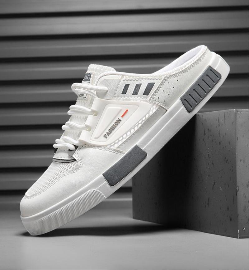 Hausschuhe für Herren Übergröße Herren Sneaker Sommer Mesh Atmungsaktiv Outdoor Lässig Strandschuhe für Herren Mode Halbschuhe