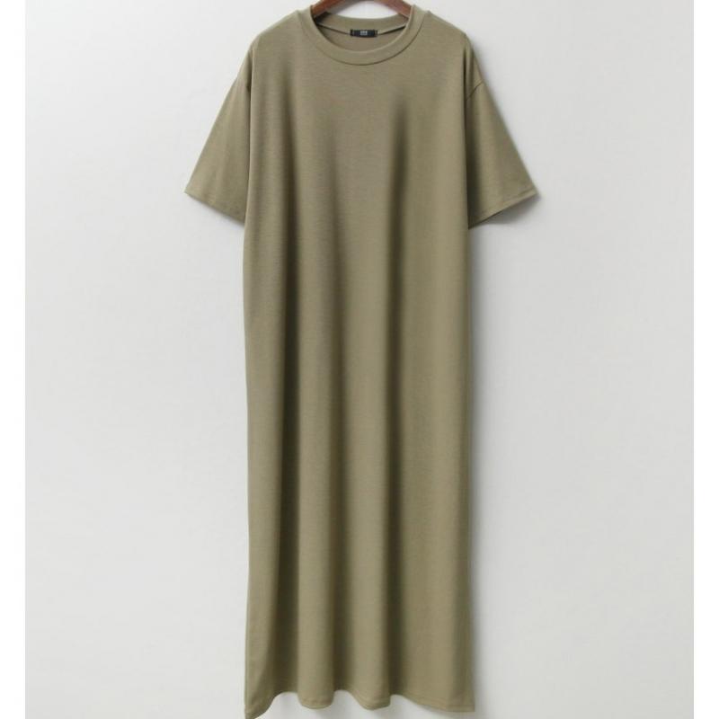 Shop Women Easywear Maternity Short Sleeve Long Dress Ara Wdr 3159 Khaki