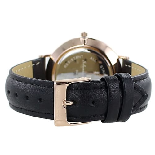 Salvatore Marra Watches, Pair Watches, Storage Box, Men's and Women's, Same Size, Unisex, Analog, Date, Calendar, Black, Brown, Leather Strap, sm22102