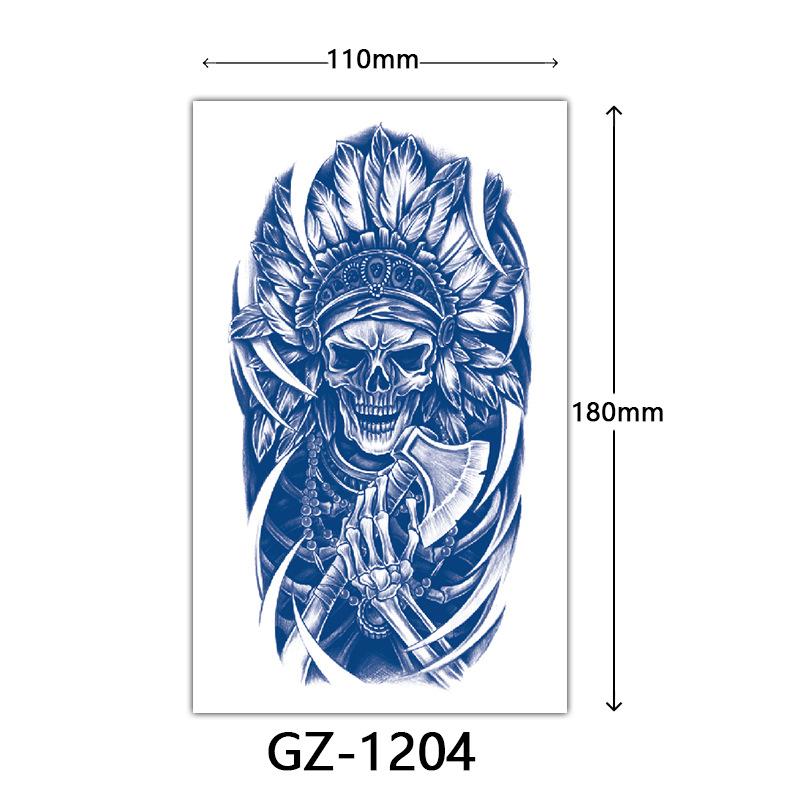 Herbal Tattoo Stickers, Juice Tattoo Stickers, Semi-Permanent English Letter Tattoo Stickers Tattoo