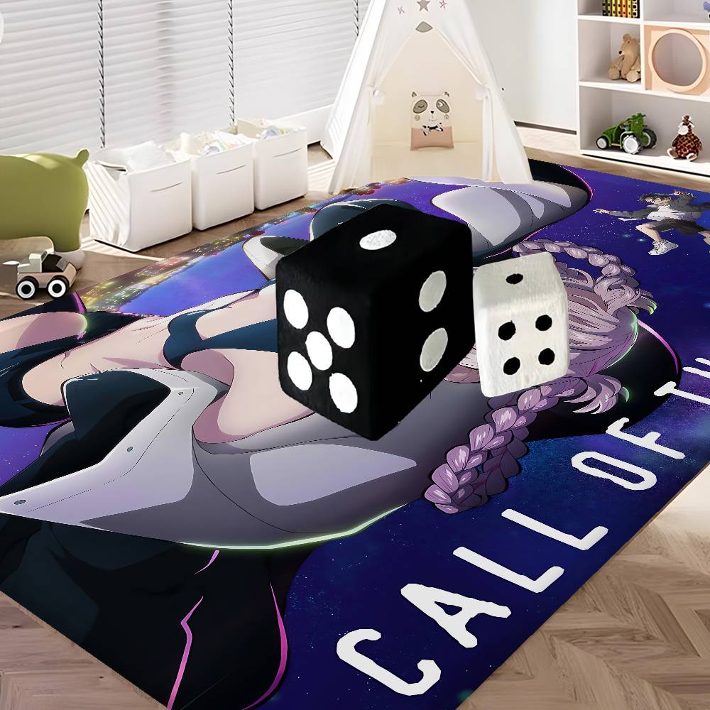 Call Night Nanakusa Nazuna Door Mat Washable Non-Slip Living Room Sofa Chairs Area Mat Kitchen Doormat Area Rug