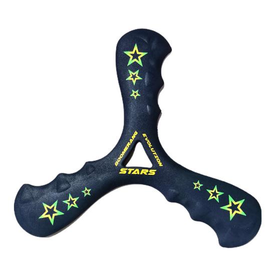 

Пилообразный край, звездный принт, игрушка-бумеранг, игра на открытом воздухе, спортивные игры, трехлистный летающий диск, подарок для детей темно-синий