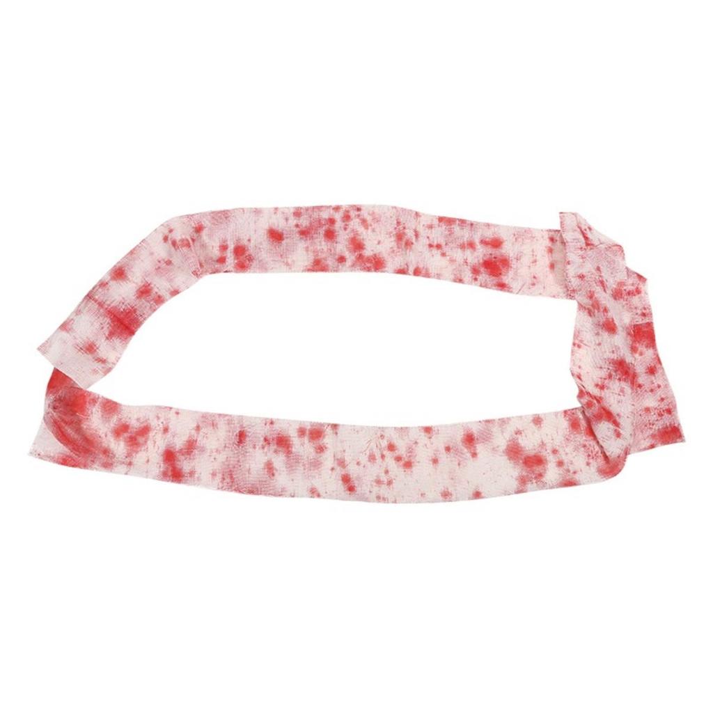 Halloween Bloody Gauze Decorations Horror Style Bloody Cloth Bandage Door Curtain Creates Spooky for Halloween Haunted House Party Decor