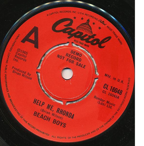 

7-дюймовая пластинка BEACH BOYS - Help Me, Rhonda CL16048 Capitol Records 1979 UK Рок Б/У