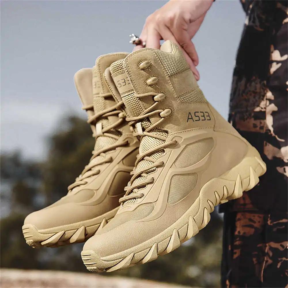 Fashion Khaki Round Toe Boots Shoes Men Fashion Man 2024 Dark Boots Sneakers Sport New Collection Sneskers Kawaiis Items Teni