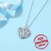 925 Sterling Silver Charms Heart Pendant Necklace for Women, Fashion Brands, Hot Party, Wedding Jewelry Gifts