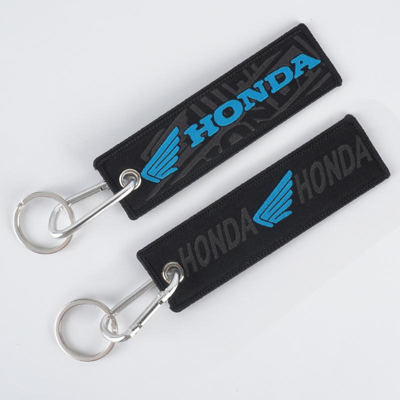 CPO1 Embroidery Motorcycle Keychain Keyring Key Ring For Honda CBR CB650R CB1000R 125R 954 600 650F 650R 1100XX 1000F 600RR 1000RR