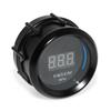 52mm Universal Gasoline Car Digital Vacuum Meter Sensor-1~0 Kpa Smoke Lens Blue LED Vaccum Gauge Black With Warning Light 12V