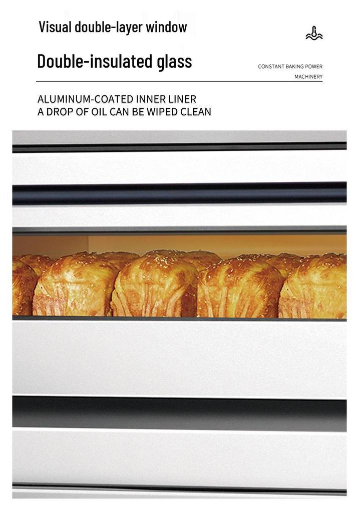 Commercial Double-Layer Gas Oven for Large-Capacity Pizza & Bread - 4/6/8 Trays