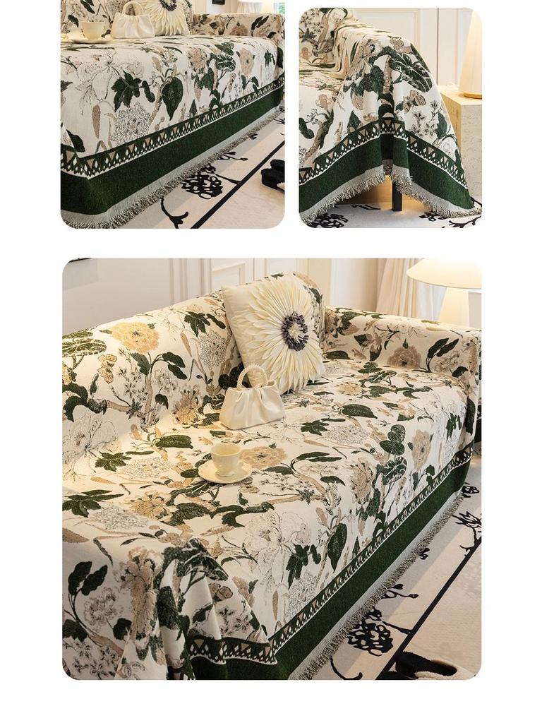 Chenille Anti-Scratch Sofa Cover Blanket - Universal, Dustproof, All-Season Protection