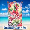 Fantasy Magic Theme Beach Towel Personalized Custom Name & Text Soft Quick Dry Beach Towel for Swimming Travel