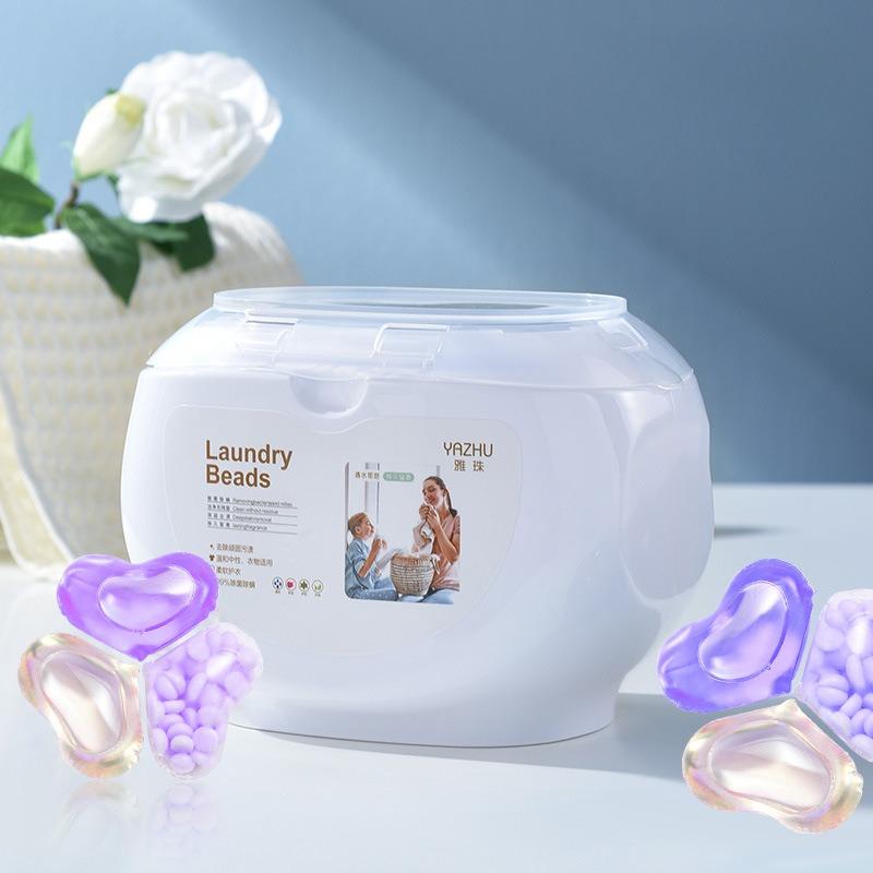 Tvättpärlor för sterilisering, kvalsterborttagning, långvarig doftretention, starkt fläckborttagning och smidigt tvättmedel