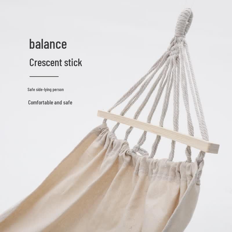 Outdoor Anti-Rollover Canvas Hammock