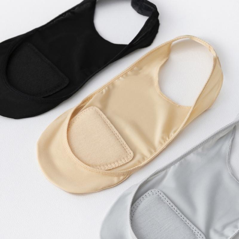 Antislip Strap Half Toe Invisible Low Cut Liner Socks Ball of Foot Cushioned No Show Padded Half Socks For Women Heel