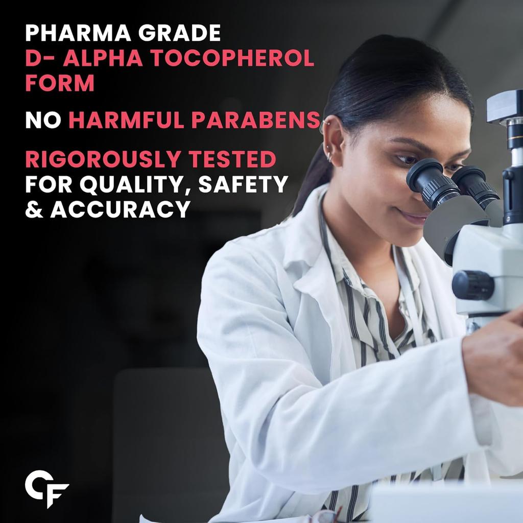 Carbamide Forte Vitamin E Oil For Face And Hair 15000 IU Pharma Grade Tested Purity Daily Skin Hair Care 30 ml