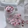 Nail Art Třpytky Flitry Smíšené Srdce Hvězda Tvarované Nehtové Flitry Paillette Nail Art Dekorace Nail Art 3D Samolepky Doplňky