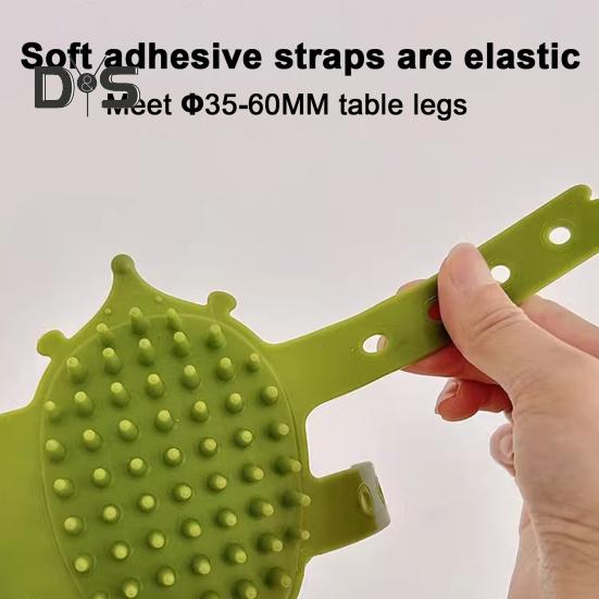 1/2Pcs Multifunctional Cat Self-Care Brush with Adjustable Strap Table Leg Mount Kitten Self Grooming Brush Soft Bristles Pet Scratcher Massage Comb