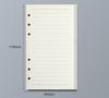 45 Sheets A5 A6 A7 Loose Leaf Notebook Refill Spiral Binder Inner Page Line Blank craft  Grid Inside Paper Stationery