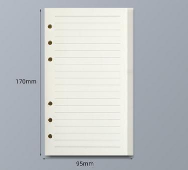 45 Sheets A5 A6 A7 Loose Leaf Notebook Refill Spiral Binder Inner Page Line Blank craft Grid Inside Paper Stationery