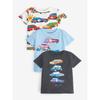 Foreign Trade Children's Wear Boys Pure Cotton Short Sleeve T-Shirt Summer New Arrival Thin Kids Baby Full Printed Car Round Neck Tops Trendy 8