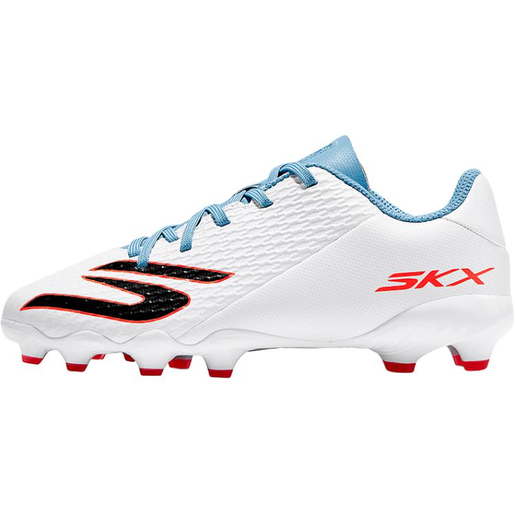 Skechers Kids Comfortable Versatile Fashionable Durable Low-Top Soccer Shoes Kids sneaker White 252160L-WTQP 33