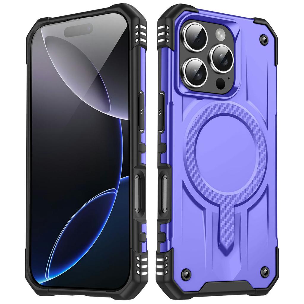 For iPhone 16 Pro Max Case Compatible with MagSafe Four Corner Airbags PC+TPU Phone Cover