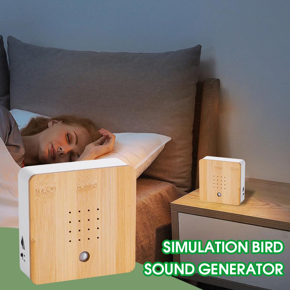 Portable Chirping Sound Box Clear Mini Smart Animal Noise Machine Simulation Automatic Singing Bird Box Bedroom