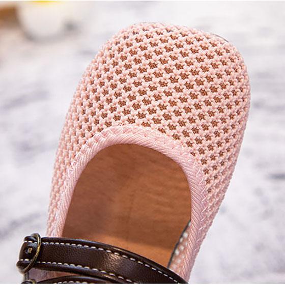 Children's Shoes Korean Girl Princess Shoes Breathable Hollow Net Sandals Children 1-2 Years Old Soft Sole Toddler Shoes