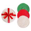 3Pcs Kitchen Table Mats Heatproof Colorful Dish Pad With Nonslip Base For Home Dining Protections Use