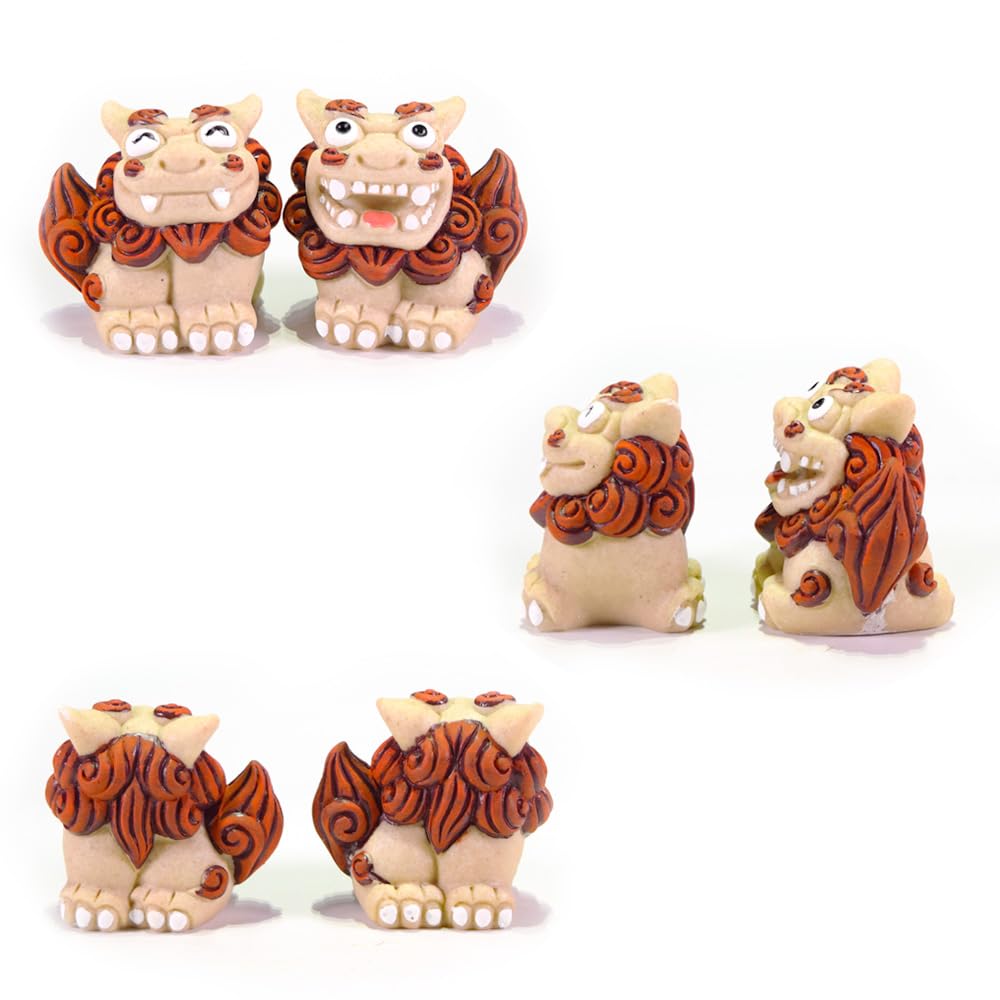 Kubakasaya Lew Stróż Szczęśliwy Amulet na Wejście, Para, Okinawa, Ryukyu, Pamiątka z Okinawy, Zamówienie Pocztowe, Kafuu Shisa