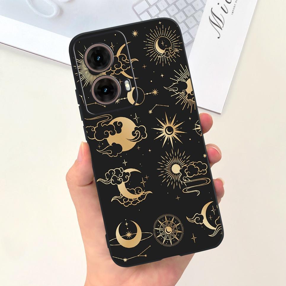 Animals Painting Phone Case For Motorola Moto G85 MotoG85 / Motorola G 85 Back Cover Panda Rabbit Cat Funda Bumper Soft Silicone
