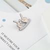 Fashion Finger Gesture Brooch WHATEVER FOREVER Slogan Enamel Pins Backpack Denim Lapel Badge Metal Icon Jewelry Gift For Friends