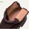 Johnature Matte Leather Chelsea Boots Commuter Cowhide Short Boots Versatile Women's Shoes