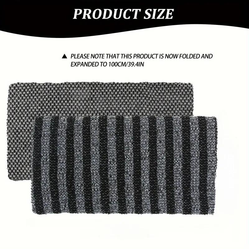 

2Pcs Exfoliating Bath Scrub Towel with Ergonomic Handle for Back Arms Legs Gentle Textured Design Spa Bathing Accessorie