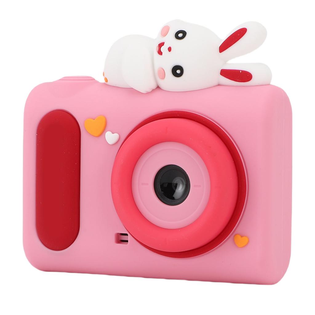 Digital Camera 40MP 1080P HD Dual Lens Video Camera with Cartoon Bunny Silicone Cover 2 Inch Screen for Teens Birthday Gifts