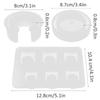 3pcs White Silicone Mold Multiple Sizes Ring Silicone Mold Resin Silicone Mold  DIY Handmade